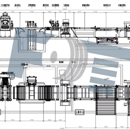 Flying shear machines enable precise high-speed cutting of moving metal coils in steel processing lines.