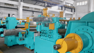 Cuts wide coils into narrow strips via uncoiling, slitting, and rewinding for efficient processing.