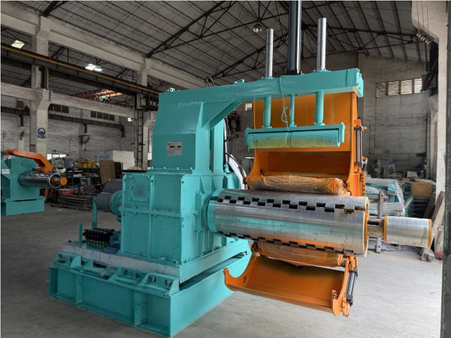 Winds slit metal strips into neat coils for easy handling and further processing.