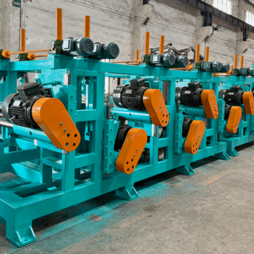 Pipe polishing machine interiors for smoothness, cleanliness, and corrosion resistance.