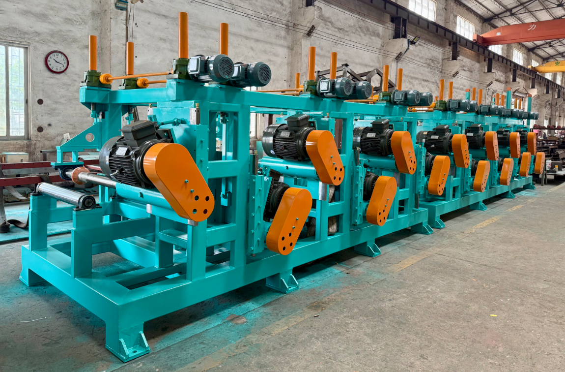 Pipe polishing machine interiors for smoothness, cleanliness, and corrosion resistance.